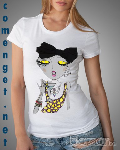 New! Дамска тениска с Euphoria принт! Поръчай модел с твоя снимка!, снимка 1 - Тениски - 7068840