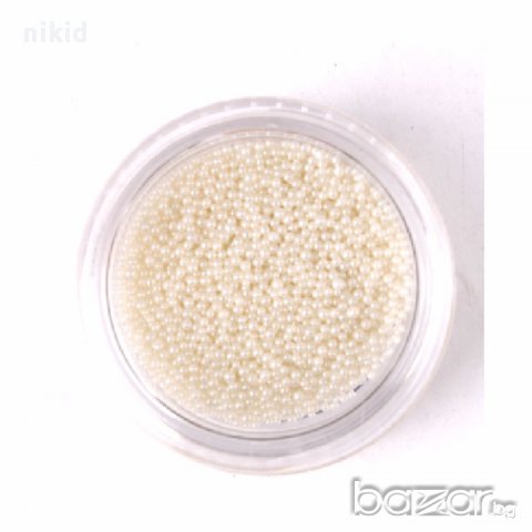  3D прозрачни ситни перлички кутийка 3D декорация за нокти маникюр топченца , снимка 2 - Продукти за маникюр - 16424312