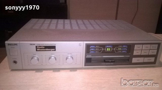 philips fa144-amplifier-made in belgium-внос швеицария, снимка 3 - Ресийвъри, усилватели, смесителни пултове - 19249601