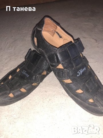 Черни летни обувки Спорт, снимка 1 - Детски сандали и чехли - 21882778