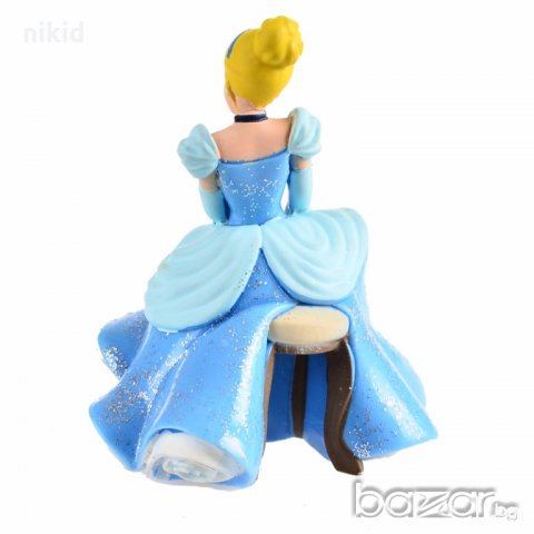 Cinderella Пепеляшка голяма седнала права фигурка топер играчка pvc за игра и украса торта, снимка 3 - Фигурки - 19281007