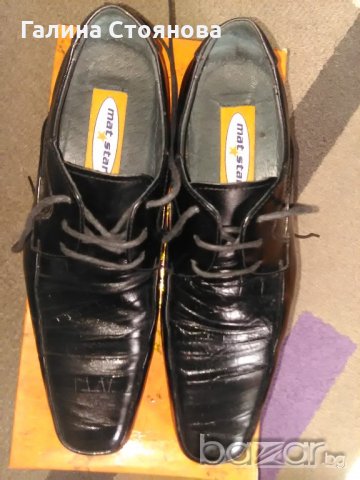 Продавам елегантни луксозни мъжки обувки- естествена кожа