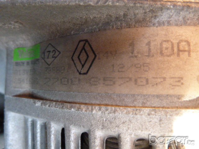Алтернатор за Рено Лагуна 1.8, 2.0 - 80 лв., снимка 4 - Части - 7863238