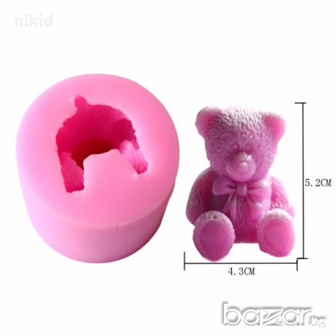 3D МЕЧЕ с панделка цилиндър силиконов молд форма калъп декор торта гипс сапун фондан шоколад свещ, снимка 2 - Форми - 19009996