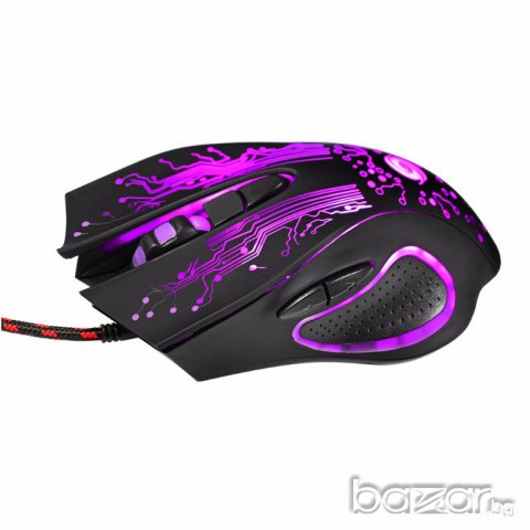 Професионална,геймърска мишка (3200DPI LED Оптична 6D USB), снимка 6 - Клавиатури и мишки - 14850307