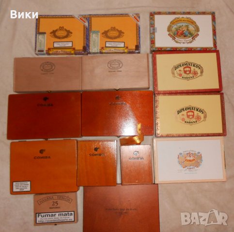 Оригинални дървени  кутии за / от  пури, снимка 5 - Колекции - 22374035
