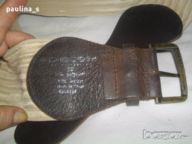 Марков колан ”Pieces”® естествена кожа / genuine leather , снимка 3 - Колани - 16543747