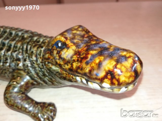 крокодил-керамика-порцелан-36х12х9см, снимка 9 - Колекции - 20634702