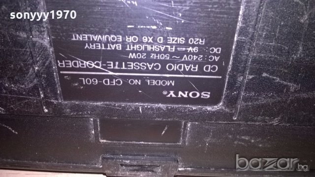sony cdf-60l made in japan-за ремонт за части-внос швеицария, снимка 15 - Ресийвъри, усилватели, смесителни пултове - 18346387