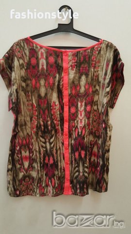 Дамска блуза в инрересен принт, снимка 4 - Тениски - 21179248
