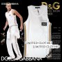 D&G Dolce & Gabbana Italy Striped Metal Plate Мъжки Потник size 46 (S)