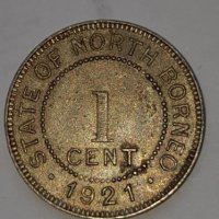 1 Cent State of North Borneo 1921 XF, снимка 4 - Нумизматика и бонистика - 19672359