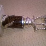Кон-сувенир/награда-21х8х8см-внос швеицария, снимка 3 - Антикварни и старинни предмети - 17756530