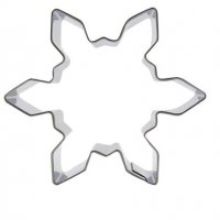 Слънце Снежинка 6 лъча метална форма резец за сладки бисквитки  фондан украса, снимка 1 - Форми - 23854526