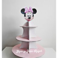 Украса за детски рожден ден с Мини Маус розово, снимка 9 - Други - 16246932