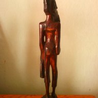 Африканска дървена  фигура  , снимка 3 - Статуетки - 17975098