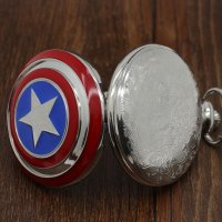 Нов Джобен часовник Капитан Америка звезда щит Марвел герой , снимка 5 - Други ценни предмети - 25043749