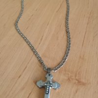 Синджир + кръст , снимка 2 - Колиета, медальони, синджири - 20888482