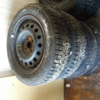 4бр зимни гуми с стоманени джанти за TOYOTA 4x100, снимка 2 - Гуми и джанти - 24711876
