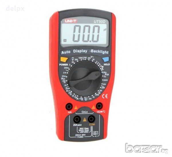 Мултицет с термосонда и зумер UT-50D VAC/VDC | AAC/ADC | OHM | F | °C, снимка 1