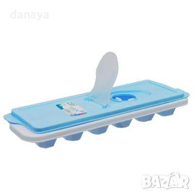 6105 Форми за лед с капак формички за ледени кубчета с клапа за пълнене, снимка 4 - Форми - 22734601