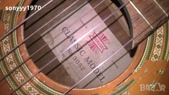 peerless-classic model-made in japan-100x37x9.5см-внос франция, снимка 12 - Китари - 23042931
