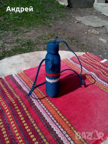 Старо плетено шише,бутилка #2, снимка 4 - Антикварни и старинни предмети - 24897779