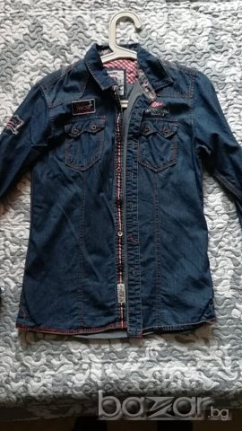 Дънкова риза XS, снимка 3 - Ризи - 21161551