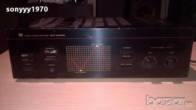 W wpa-600pro-stereo power amplifier 480w-внос швеицария, снимка 1 - Ресийвъри, усилватели, смесителни пултове - 13038447