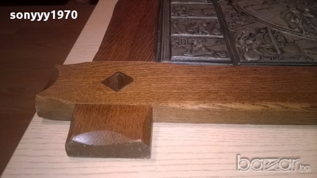 sold out//ПОРЪЧАНА-Масивна картина-олово/дърво 95/57см-внос швеицария, снимка 18 - Антикварни и старинни предмети - 16707329