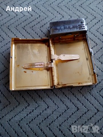 Стара табакера ,запалка Sunflower, снимка 5 - Антикварни и старинни предмети - 25440750