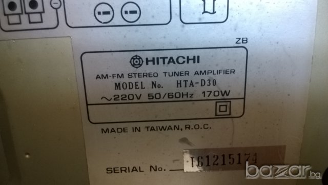 hitachi hta-d30-stereo receiver-нов внос от франция, снимка 11 - Ресийвъри, усилватели, смесителни пултове - 7381317