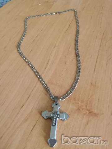 Синджир + кръст , снимка 2 - Колиета, медальони, синджири - 20888482