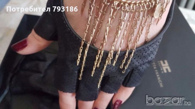 Elisabetha Franchi-оригинални дамски ръкавици ,без пръсти от естествена кожа, снимка 2 - Вази - 19926896