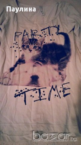 Блуза с коте, снимка 2 - Детски Блузи и туники - 9980986