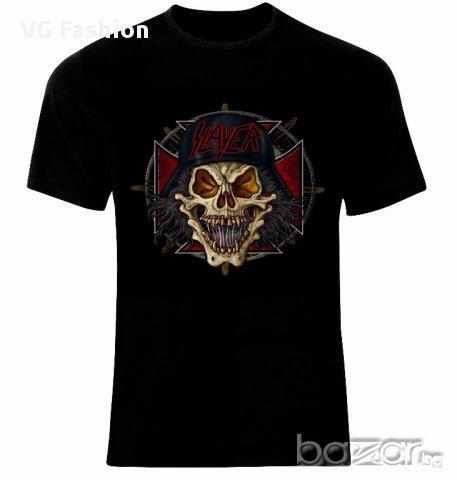  Slayer Trash Metal Skull Череп Тениска Мъжка/Дамска S до 2XL