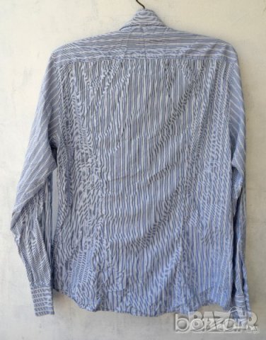 Guess by Marciano Los Angeles мъжка риза раирана синьо и бьло, снимка 2 - Ризи - 23452772