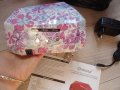 36W комбинирана UV & LED лампа  диамант троен таймер бяла на цветя за нокти маникюр, снимка 2