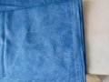 Ефектен принт син плат 80 х 420 см , снимка 1 - Платове и дамаски - 24618352