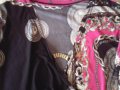 Дамска блузка в циклама с черно, снимка 1 - Блузи с дълъг ръкав и пуловери - 16260957