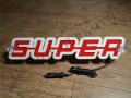 Светеща 3D табела СУПЕР/SUPER. Работи на 24 волта, снимка 8