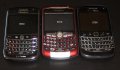 Продавам три броя работещи телефона BlackBerry, снимка 1 - Blackberry - 23103805