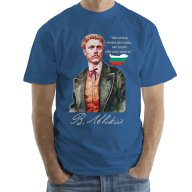ЗА ВСИЧКИ БЪЛГАРИ! Уникална мъжка тениска ВАСИЛ ЛЕВСКИ! Създай модел по Твой дизайн, BULGARIA!, снимка 7 - Тениски - 15652344