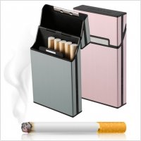 Алуминиева кутия за цигари, табакера слим Cigarette Case, box slim