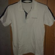 Бяла тениска с яка, снимка 1 - Тениски - 16807743