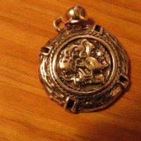  сребърен медальон и сребърно синджирче - Римски император - Бъди величествен като император, снимка 1 - Колиета, медальони, синджири - 24419707