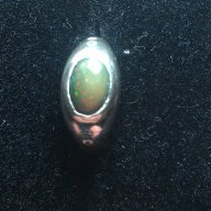 Сребърен пръстен с опал 0,9кт, снимка 5 - Пръстени - 18361685