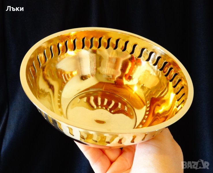 Бронзова салатиера,купа,фруктиера,ажур. , снимка 1