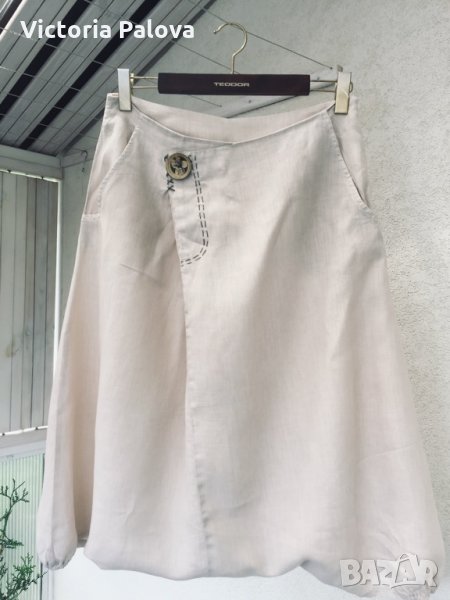 Уникална ленена пола-потури, снимка 1