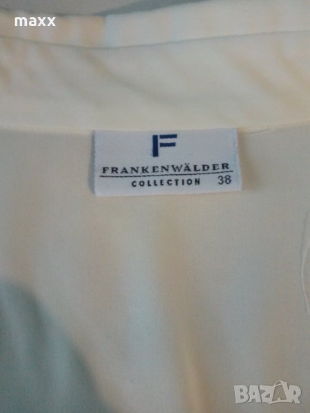 Бяла дамска  риза Frankenwalder размер 38, снимка 1